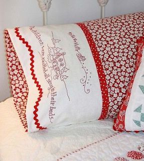   Christmas Pillowcase Crabapple Hill Stitchery Sewing PATTERN 423