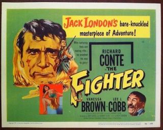 FIGHTER Orig Title Lobby Card TC LC movie poster 1952 Richard Conte 
