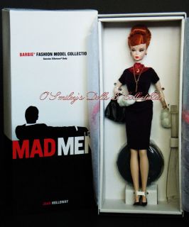 MAD MEN: JOAN HOLLOWAY 2010 TV Celebrity GOLD LABEL SILKSTONE Barbie 