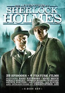 The Adventures of Sherlock Holmes 36 Episodes 4 Feature Films DVD 