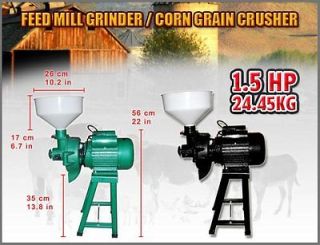 5HP Electric Animal Poultry Feed Mill Grinder Use Corn Grain Wheat 