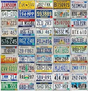 FULL SET of 50 UNITED STATES License Plates   USA Tags
