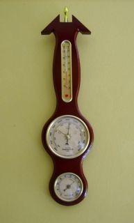   Wall Weather Station Barometer Thermometer Hygrometer Sheraton Style