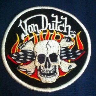 New Von Dutch Patched Chopper/HotRod/Biker/Gasser Mechanic Work Shirt 