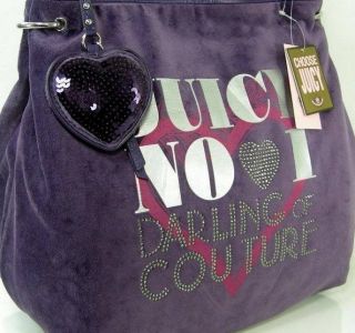 Juicy Couture Deep Purple Hobo Bag $198 retail X Large!