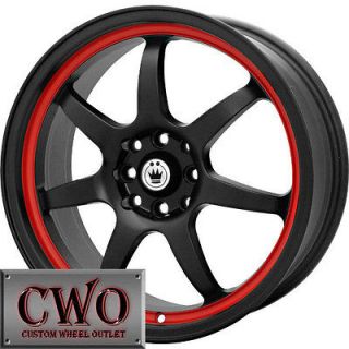 17 Black Konig Forward Wheels Rims 4x100/4x114.3 4 Lug Civic Integra 