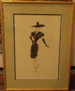 Helen Rose costume design framed art piece Fanchon & Marco vaudeville 