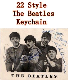 1PC The Beatles Rock & Roll KeyChain Key Ring Bag Charm Yesterday 