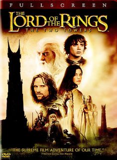 The Lord of the Rings The Two Towers DVD, 2003, 2 Disc Set, Full Frame 