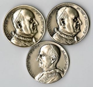 Italy Medals Pont Maximus John XXIII Paul VI