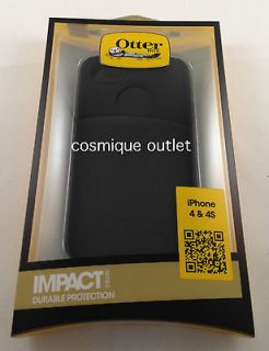 OTTERBOX IMPACT CASE COVER IPHONE 4 / 4S BLACK ~ BRAND NEW