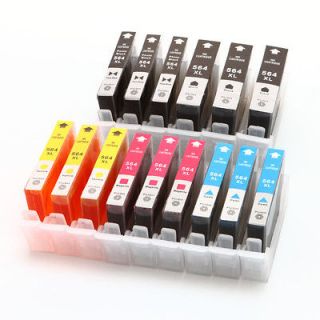 15 pk HP 564 XL Ink Cartridge Set Black/Color With Chip