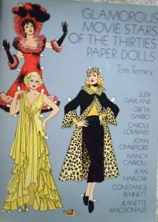 1978 paper dolls glamorous movie stars the thirties time left
