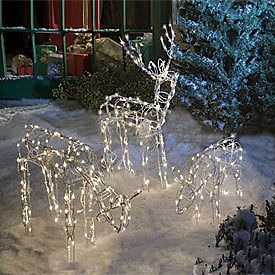   Reindeer Family Set 3 Christmas Decoration Outdoor outside cool