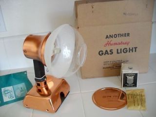 Vtg New Old Stock COPPER HUMPHREY Propane Lp Gas Light Lantern Trailer 