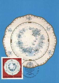 Hungary postcard Pecs Zsolnay porcelain Platter 159149