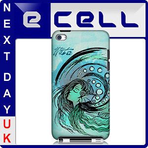   DESIGNS WATER ELEMENT PROTECTIVE BACK CASE FOR APPLE iPOD TOUCH 4G