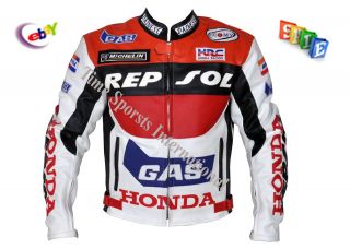 Honda Repsol Red Motorbike racing leather Jacket