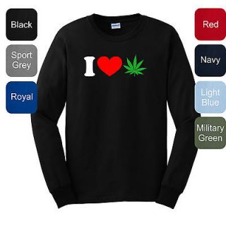 Love Pot LONG SLEEVE T Shirt Weed Stoner Smoke Cannabis 420 Drugs 