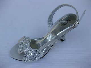 Valenti Franco Womens Shoes $59 Adora Butterfly Silver Satin Sandal 6 