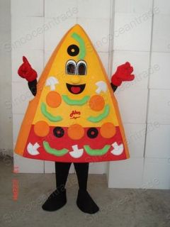 Pizza Adult Size Mascot Costume Halloween Fancy Dress