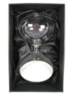 WHITE Sand Glass Hourglass 30 minute Timer Modern