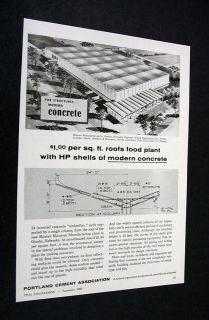 concrete roof skinner mfg plant omaha nebraska 1962 ad time