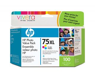 HP 75XL Photo Value Pack Q8846AN Tri Color Ink