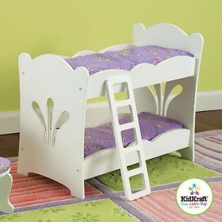 childrens wooden lil doll bunkbeds by kidkraft bunk bed location
