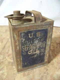 Old U S Cream Separator Tin Can