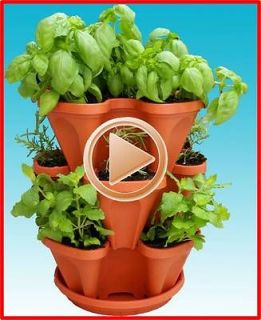 Hanging Vertical Stackable Planter Pots   Hydroponic Stacking Pot 