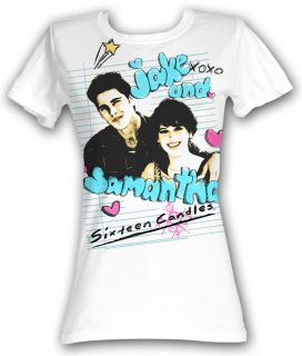 Sixteen Candles Juniors T Shirt – Jake and Sam White Tee Shirt