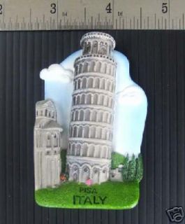 Souvenir Leaning Tower ,Pisa Italy, Craft Fridge Magnet