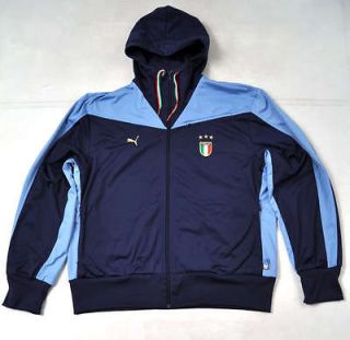 PUMA Italia Italy Blue Soccer Track Hoodie Jacket XL