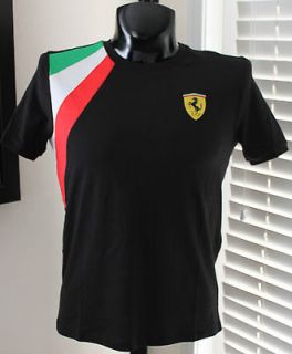 PUMA Scuderia Ferrari SF T Shirt sz S Small Italian Shoulder Flag 