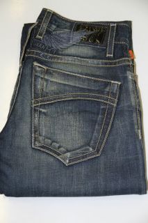 New Mens Denim Bootcut Robins Jean with Blue Wings