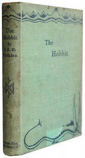 TOLKIEN THE HOBBIT 1937 FIRST EDITION / PRINTING ALLEN & UNWIN UK VERY 