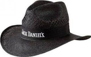 Jack Daniels Straw Cowboy Hat Black