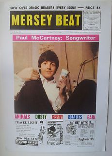 Huge Merseybeat Beatles Poster featuring paul mccartney