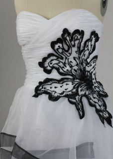 Elegant Organza Black and White Quinceanera/Pa​rty/Prom/Cockt​ail 