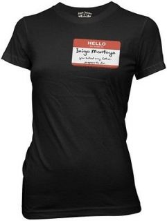 The Princess Bride Hello My Name Is Movie Womens Fitted Large T Shirt