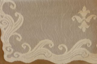 curtain provence ivory lace 60 w x 63 l nwt