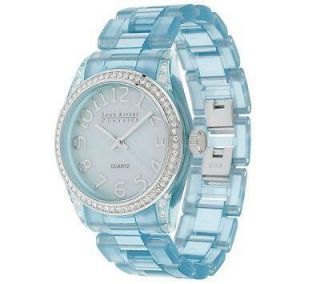 Joan Rivers Blue Techno Color Sport Link Adjustable Watch with Box  