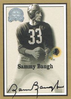 00 Fleer SAMMY BAUGH Greats of the Game Gold Border Autograph