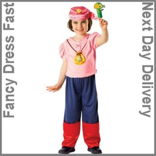 Child Izzy Jake And The Never Land Pirates Fancy Dress Pink Pirate 