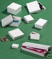 50 PCS 6x5x1 White Swirl Jewelry Boxes Gift Packaging