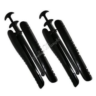 Pair of Black Automatic BOOT UP SHOE Tree Shaper 12 Long /w Handle 