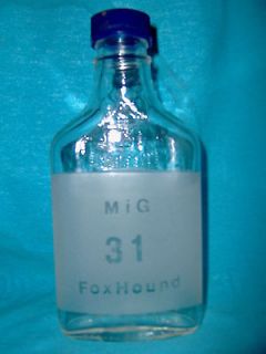Frosted Flask pocket bottle clear  MIG 31 Fox Hound TAAKA Russian 