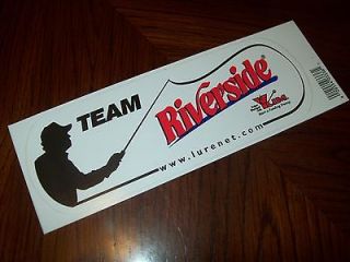 TEAM RIVERSIDE FISHING LURE DECAL ( PUT ON BOATS RVs TRUCK )