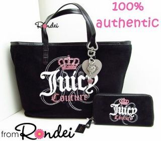 JUICY COUTURE large crown pammy shopper Daydreamer Bag tote & Wallet 